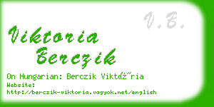 viktoria berczik business card